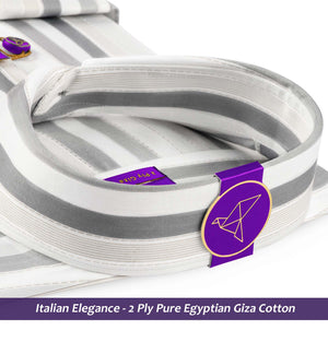 Denver- Anchor Grey & Beige Stripe