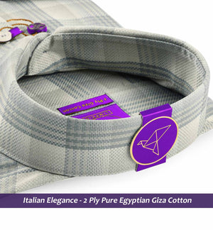 Cordoba- Flint Grey & Beige Check