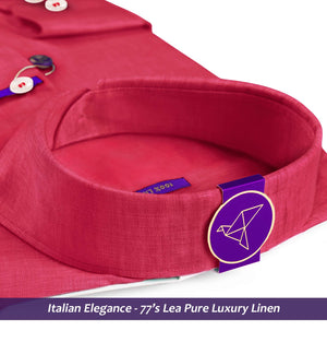 Rochester- Crimson Red Solid Linen