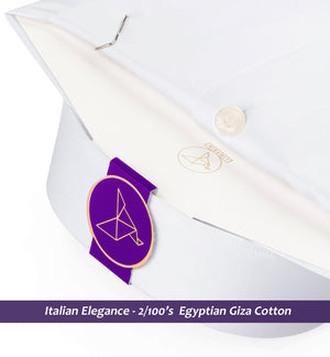Monaco- The Best Formal White- 2/100 Egyptian Giza Cotton