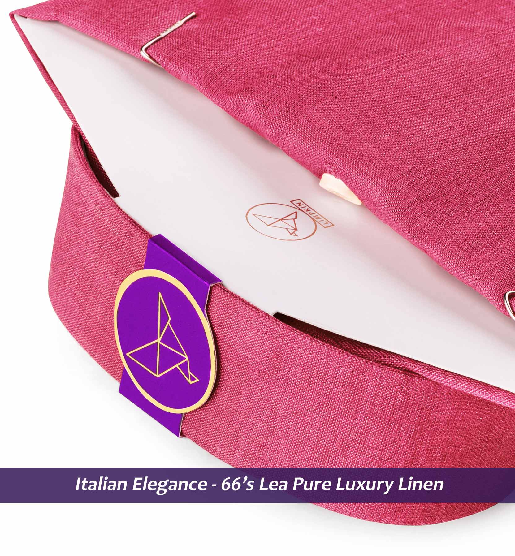Loreto- Hibiscus Red Solid Linen