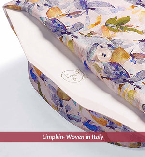 Lombok- Beige & Green Leaf Print- Cotton Linen Blend
