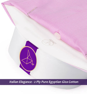 Denton- Flamingo Pink Stripe- White Collar