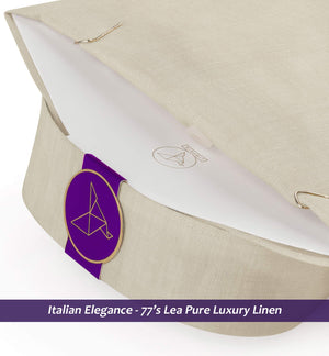 Artimide- Royal Beige Solid Linen- 77's Lea Pure Luxury Linen