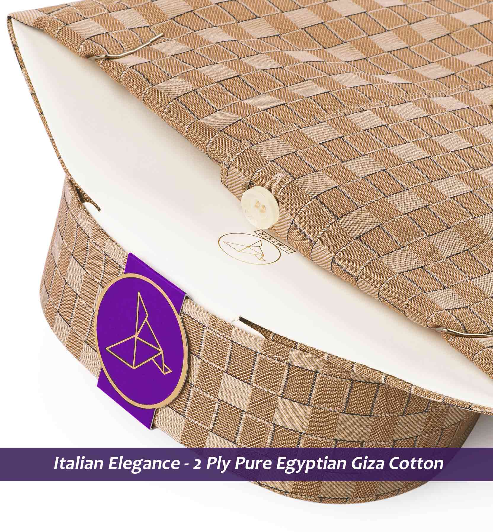Albania- Beige & Brown Magical Check