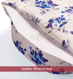 Wonosari - Blue & Beige Floral Print
