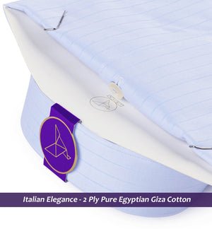 Monaco- Azure Blue Magical Stripe