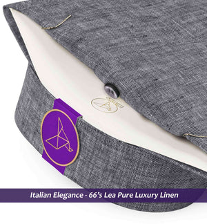 Arosa- Anchor Grey Solid Linen