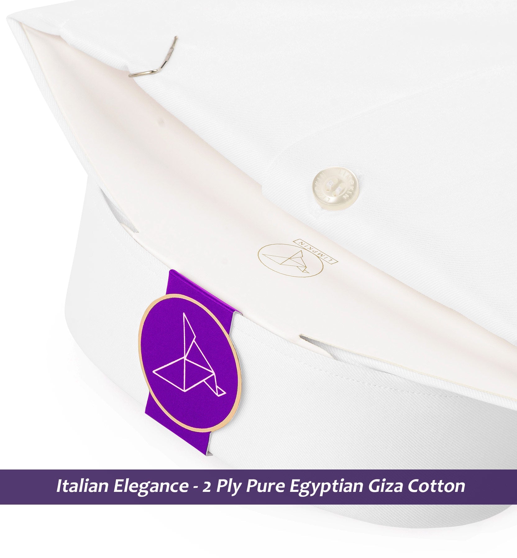 Madison- Pristine Pure White Cotton- Button Down