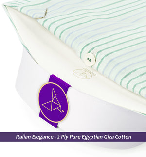 Columbia- Emerald Green & Grey Stripe