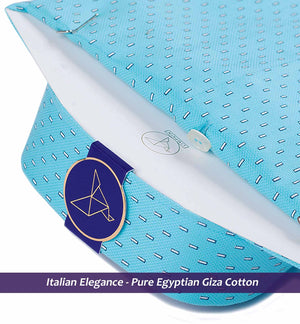 Queensland- Turquoise & Navy Print