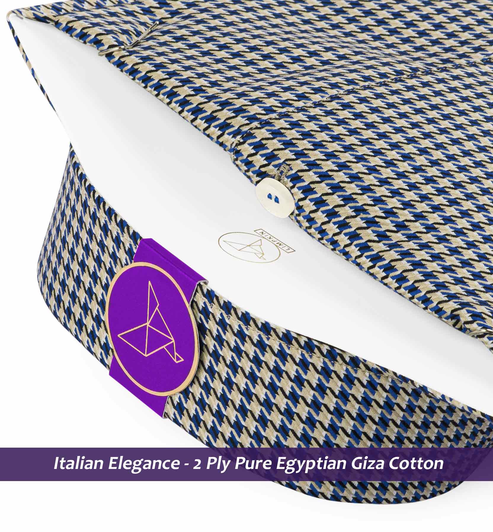 Cyprus- Royal Blue & Beige Structure