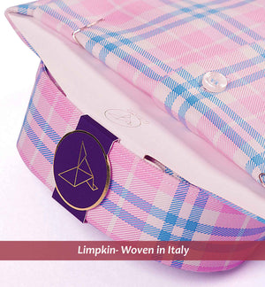 Rochester- Daffodil Pink & Blue Check