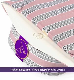 Agrinio- Lemonade Pink & White Stripe