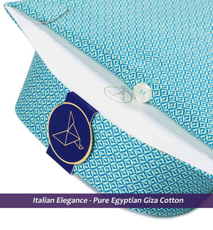 Lorain- Turquoise & Blue Magical Print