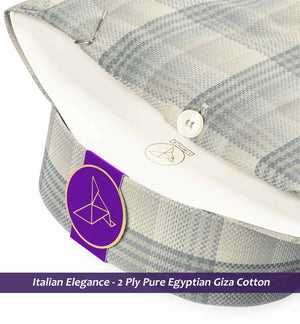 Cordoba- Flint Grey & Beige Check