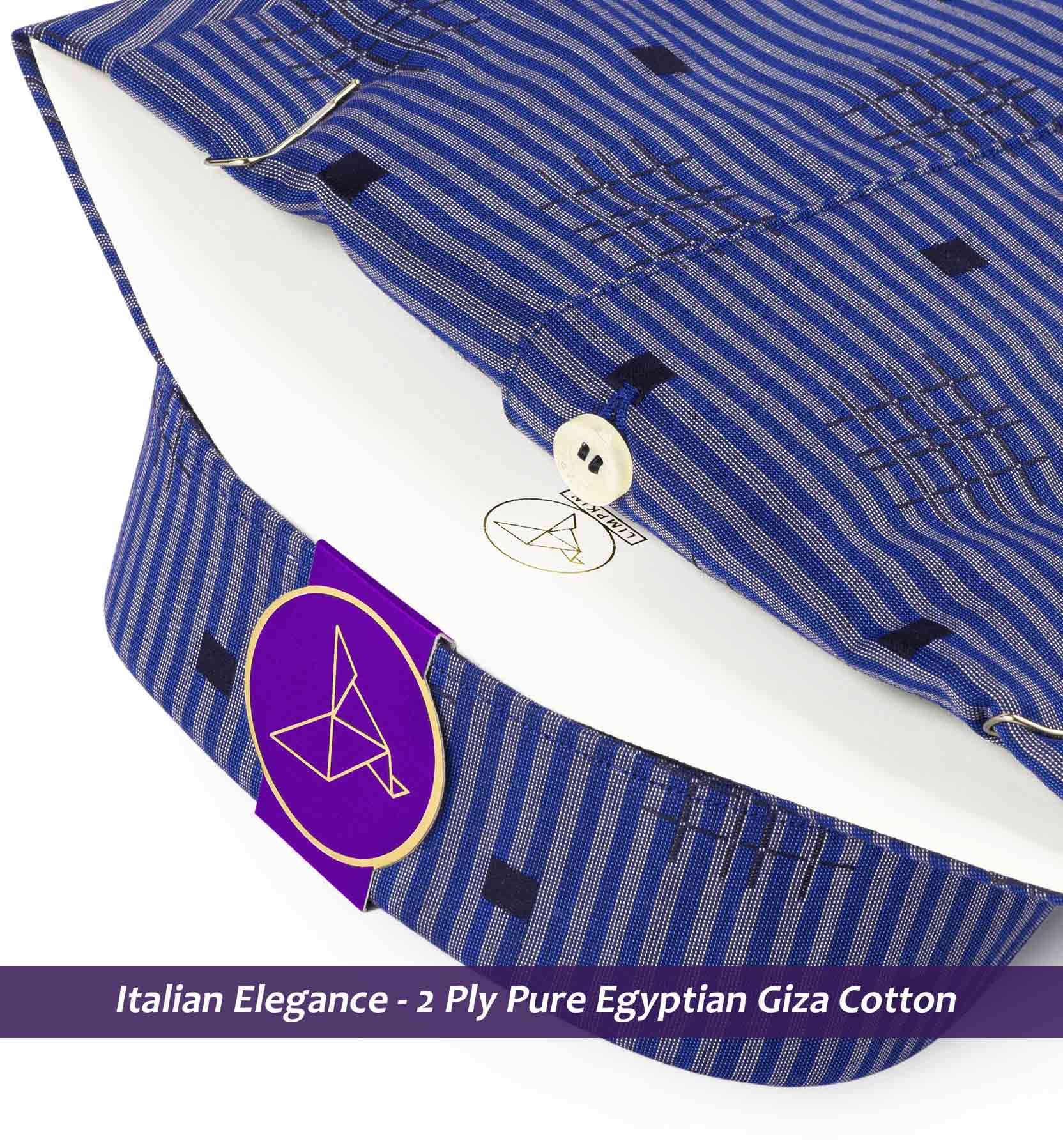 Surrey- Royal Blue Horizontal Stripe