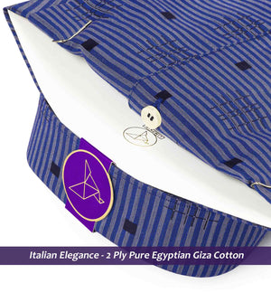Surrey- Royal Blue Horizontal Stripe