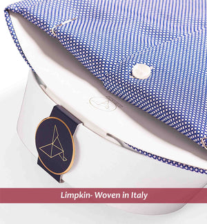 Newburgh- Navy Micro Structure- White Collar