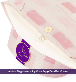 Saratov- Ivory & Lemonade Pink Check