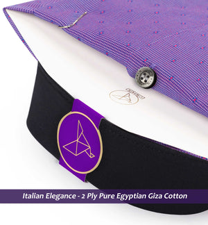 Norah- Amethyst & Burgundy Structure- Black Collar