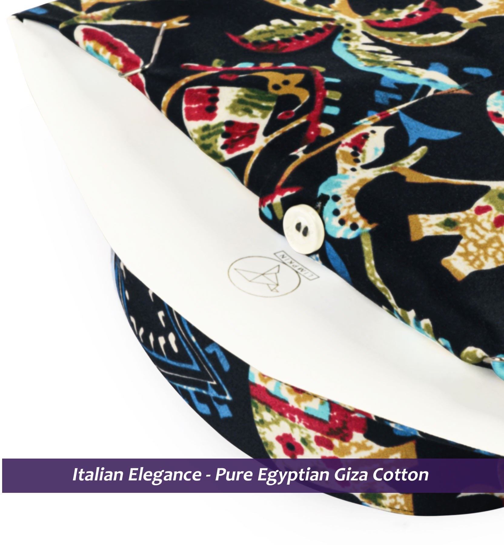 Sanibel- Navy & Beige Magical Print