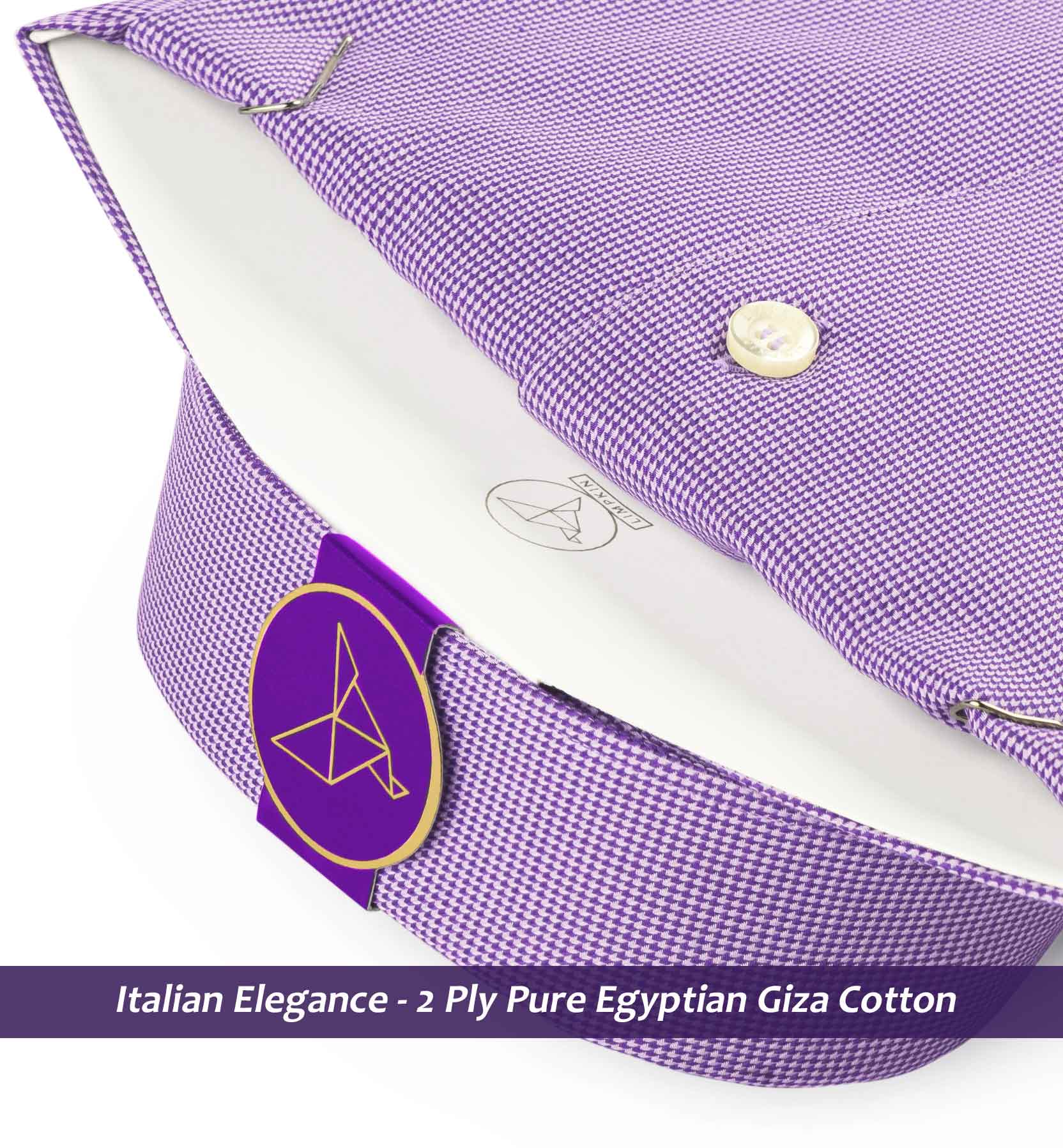 Lexington- Deep Purple Structure- Trim Fabric Detail