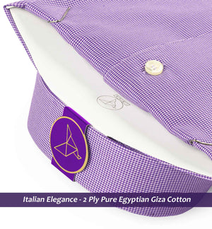 Lexington- Deep Purple Structure- Trim Fabric Detail