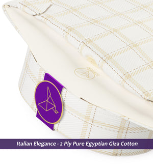 Berkeley- Beige & White Magical Check