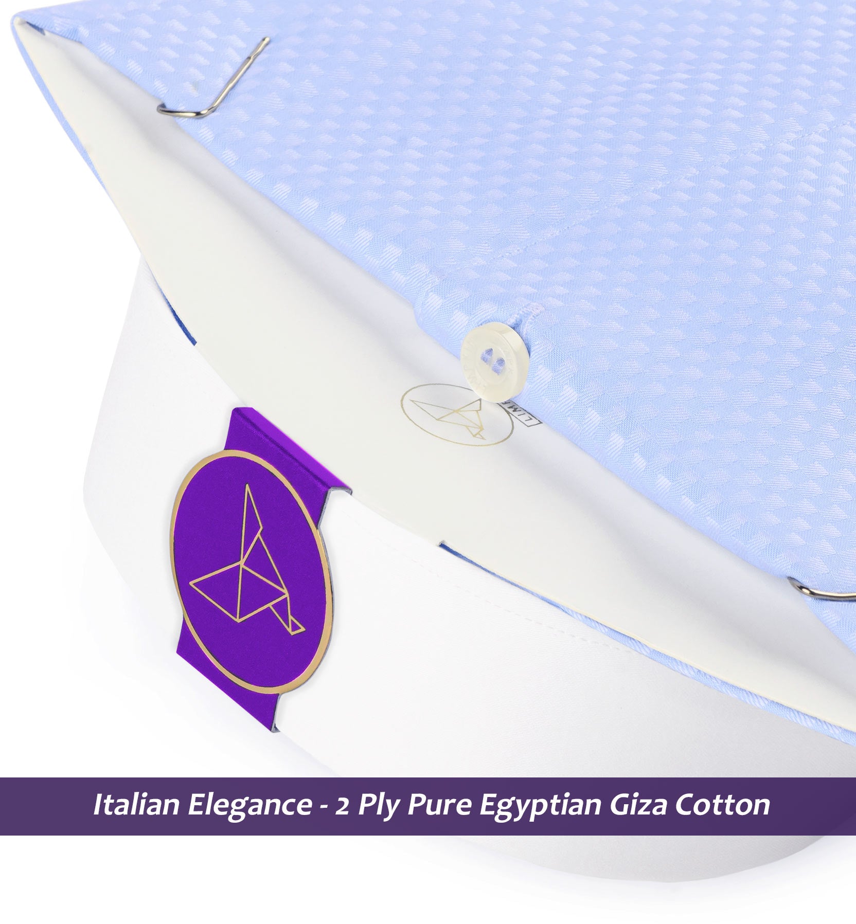 Burgdorf- Azure Blue Structure- White Collar