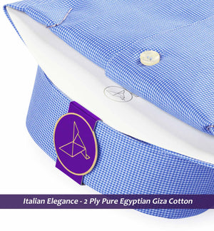 Moreno- Azure Blue Structure- Trim Fabric Details