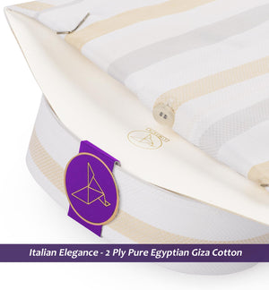 Denver- Glacier Grey & Beige Stripe