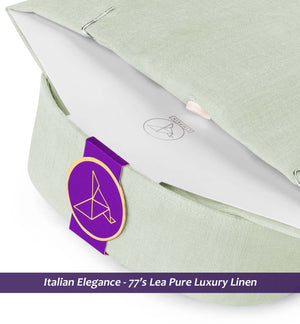 Santorini- Pearl Beige Linen- Button Down- 77's Lea Pure Luxury Linen