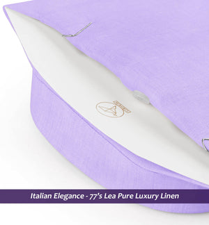 Memphis- Periwinkle Lilac Linen- Mandarin Collar
