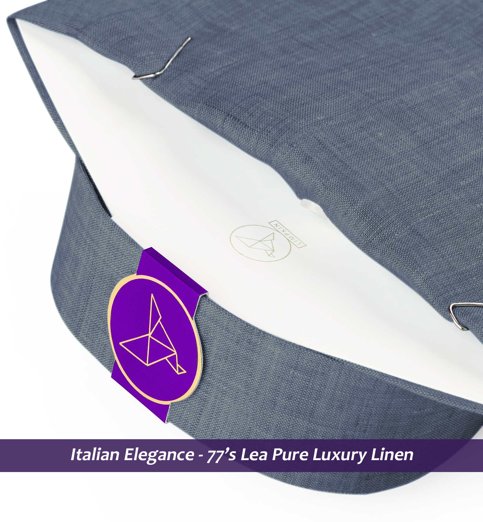 Devon- Flint Grey Solid Linen