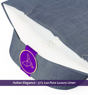 Devon- Flint Grey Solid Linen