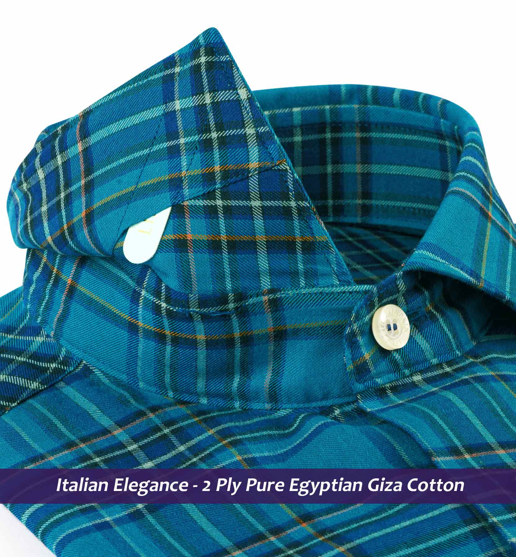 Rimini- Teal Blue & Navy Check