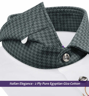 Devon- The Best White- Contrast Collar