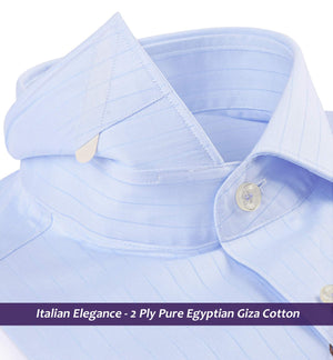 Monaco- Azure Blue Magical Stripe