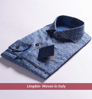 Marbella- Royal Blue & Green Print