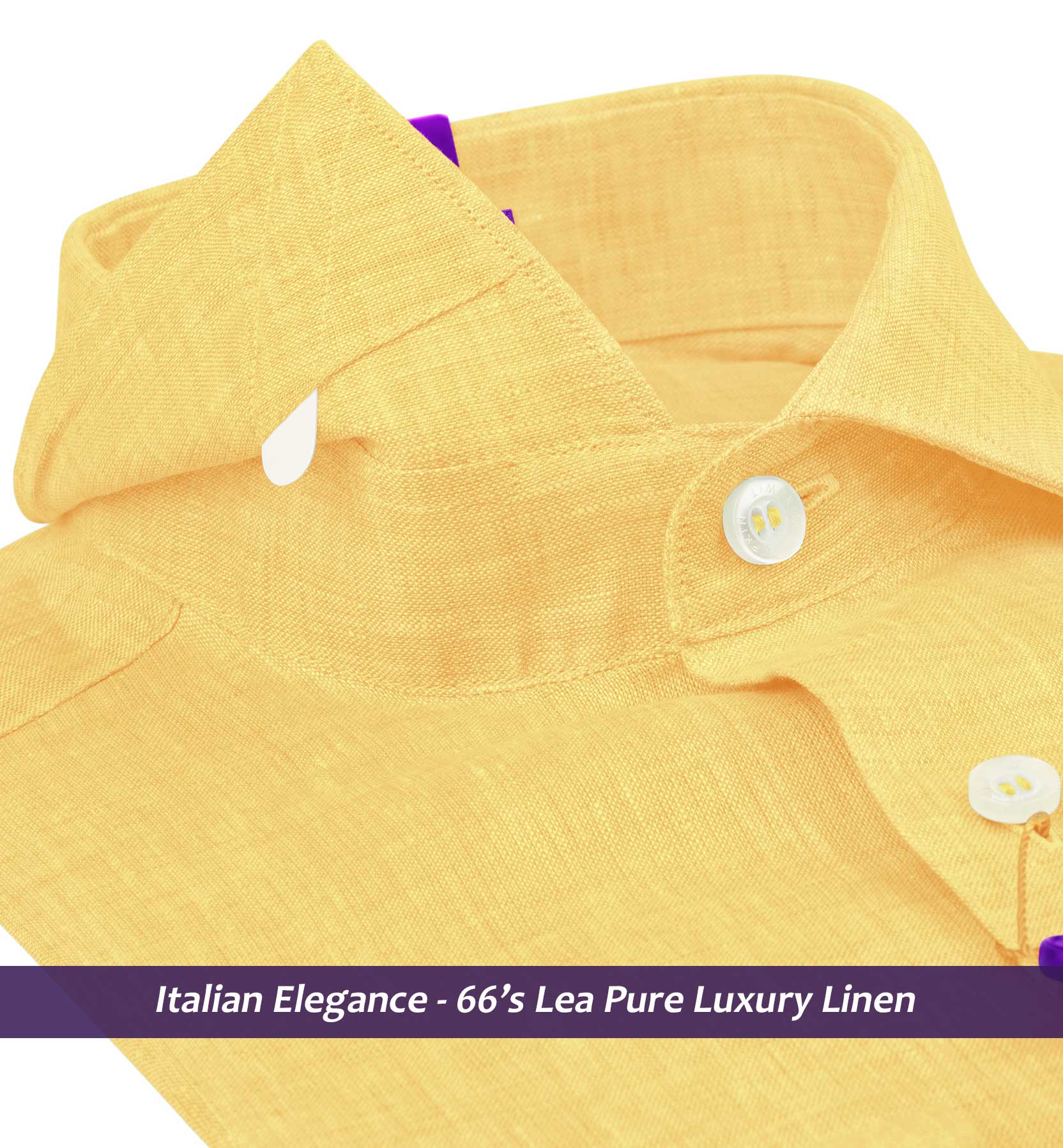 Loreto- Canary Yellow Solid Linen