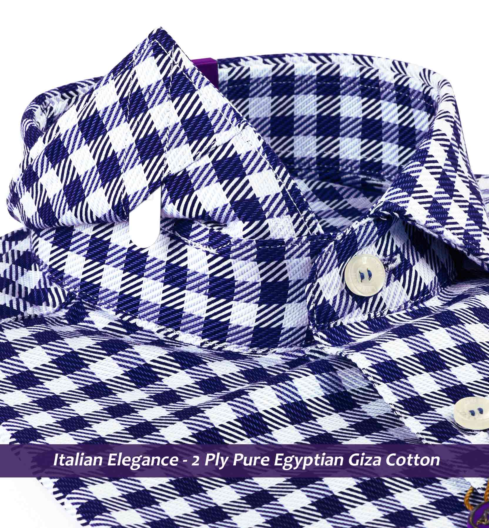 Chicago- Navy & Sky Blue Check