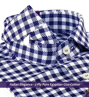Chicago- Navy & Sky Blue Check