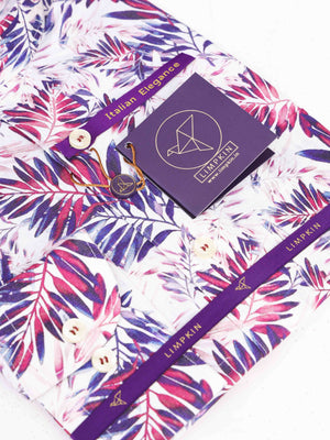 Ibiza- Navy & Burgundy Magical Print