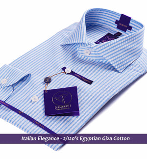Galicia- Azure Blue & Beige Check