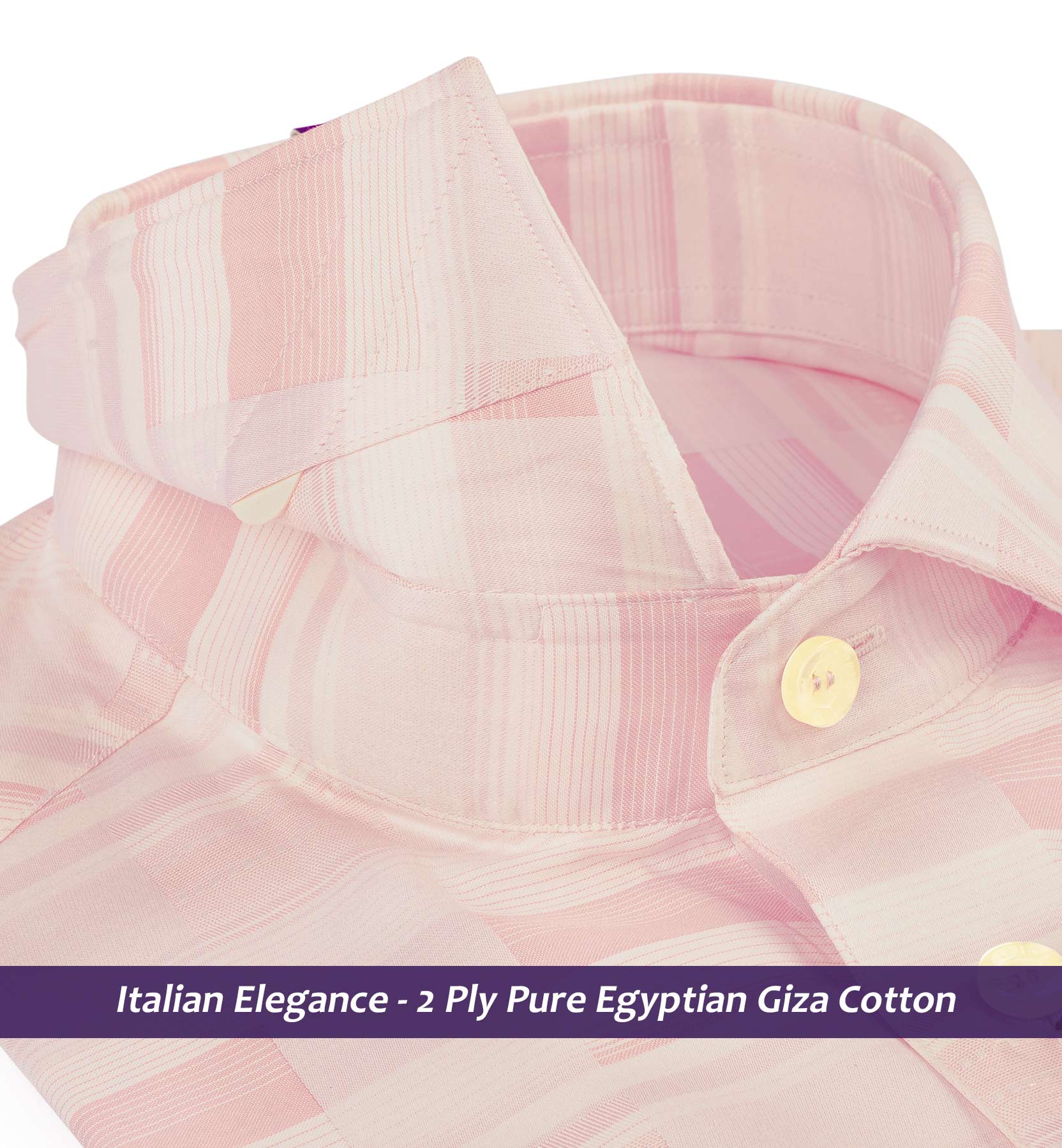 Saratov- Ivory & Lemonade Pink Check