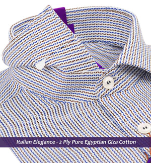 Bolivia- Royal Blue & Burgundy Stripe