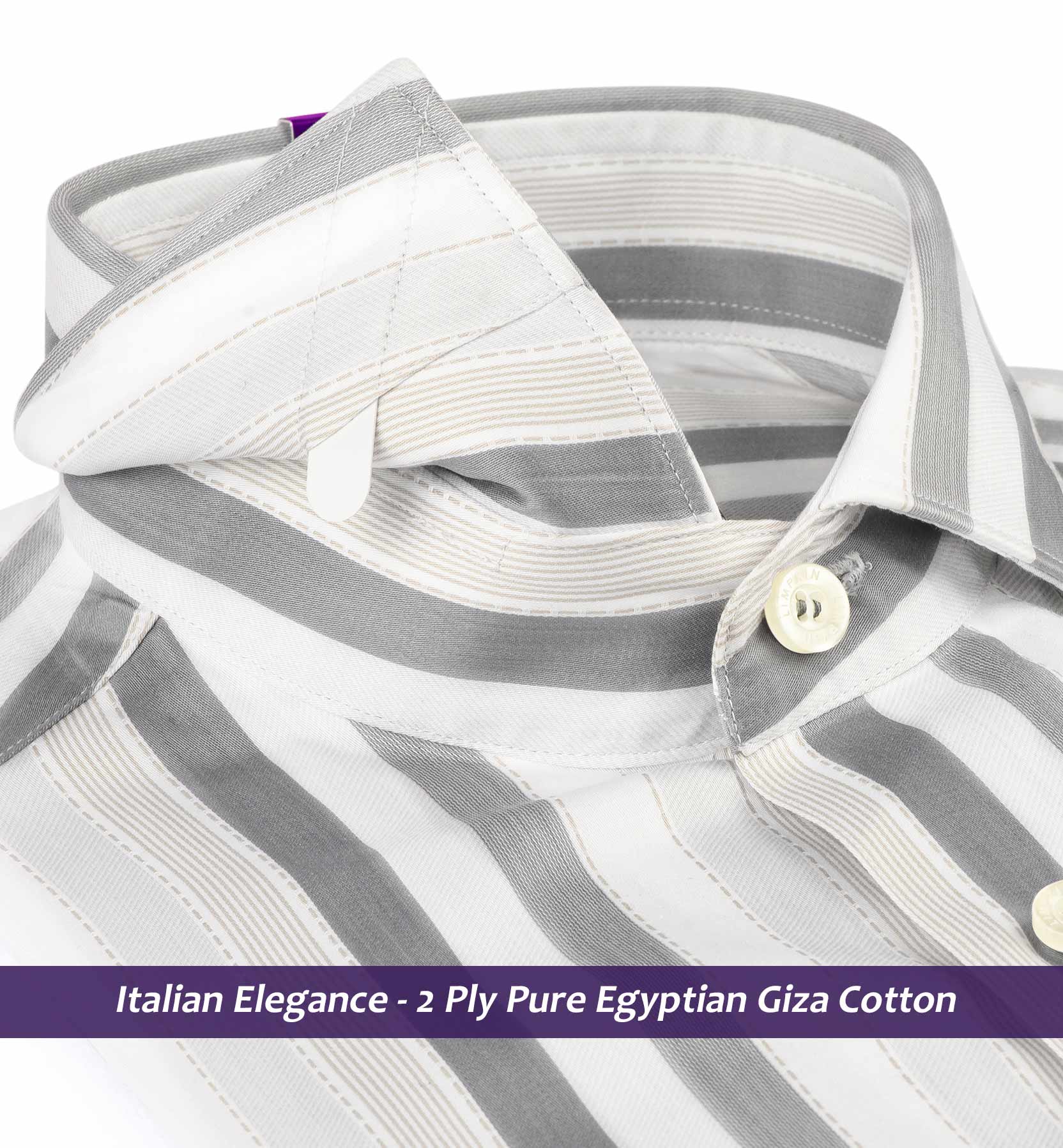 Denver- Anchor Grey & Beige Stripe