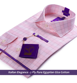 Portland- Flamingo Pink & Brown Check