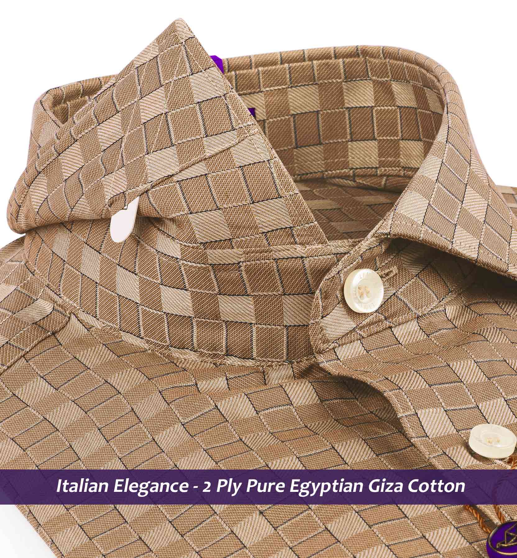 Albania- Beige & Brown Magical Check